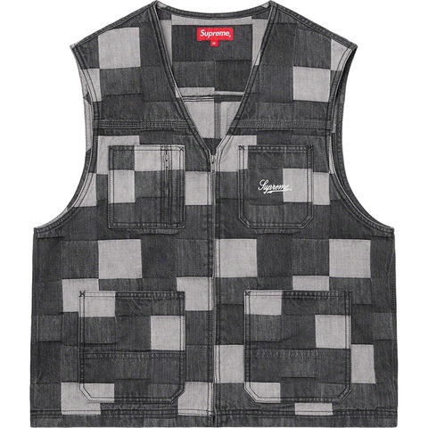 Supreme Patched Denim Vest - Colorway
