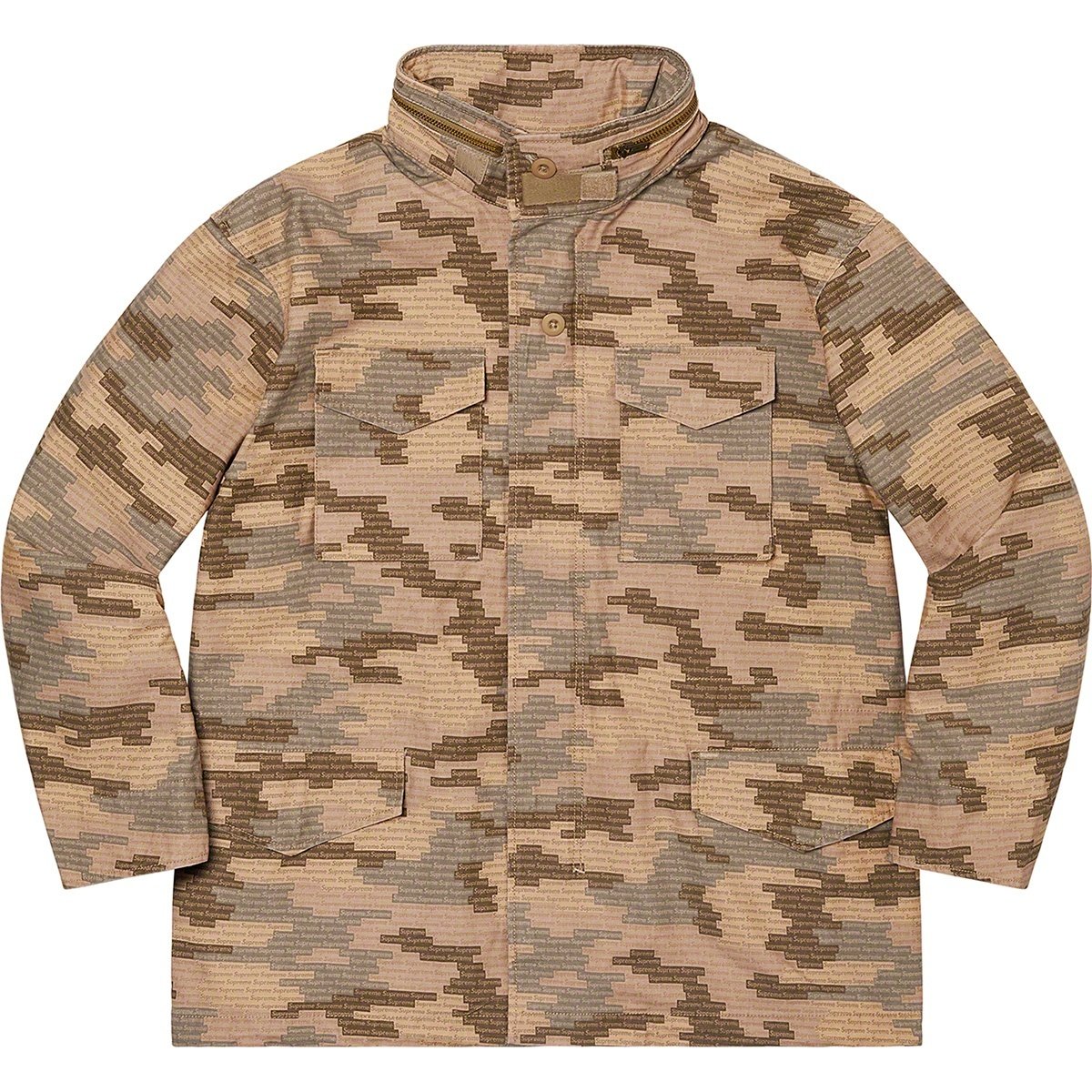 Supreme Logo Camo M-65 Jacket (SS21) - $298