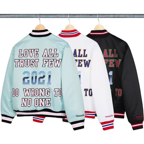 Supreme®/Mitchell & Ness® Satin Varsity Jacket - Supreme