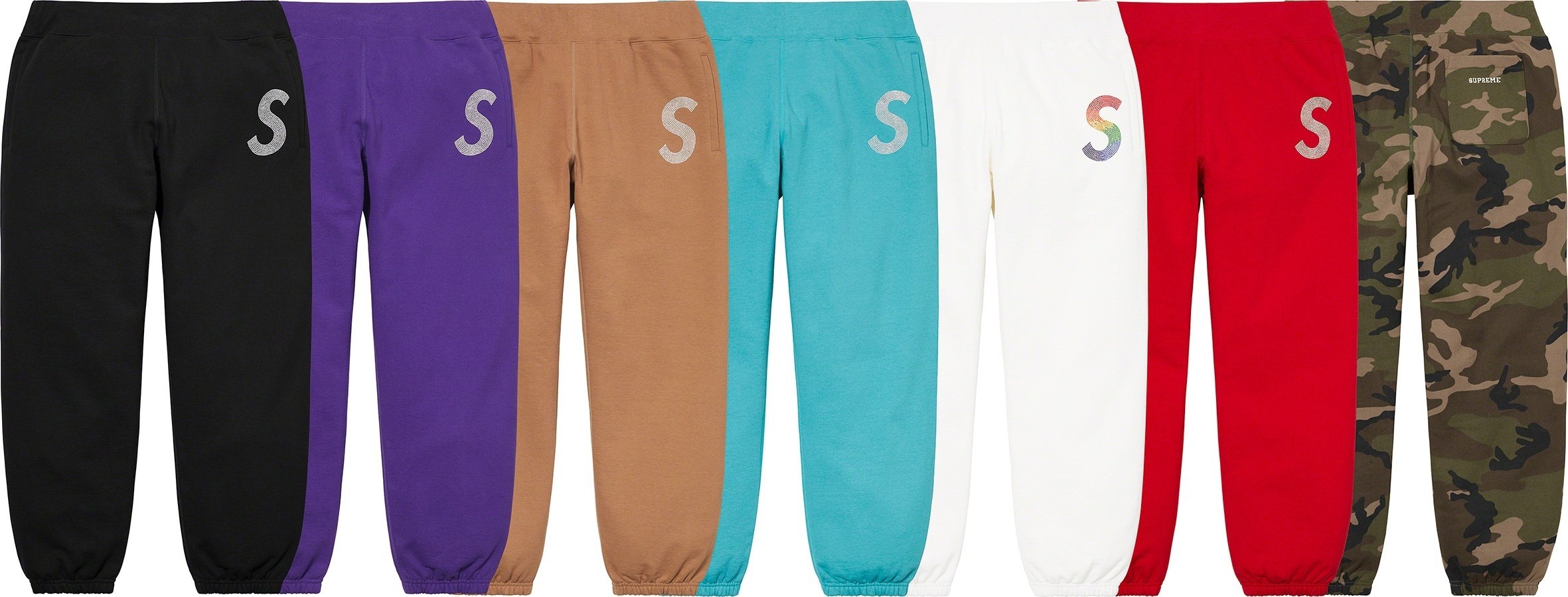 Supreme  Swarovski® S Logo Sweatpant Supreme Swarovski S Logo Sweatpant (SS21) - $298