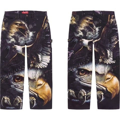 Eagle Double Knee Denim Painter Pant - Supreme