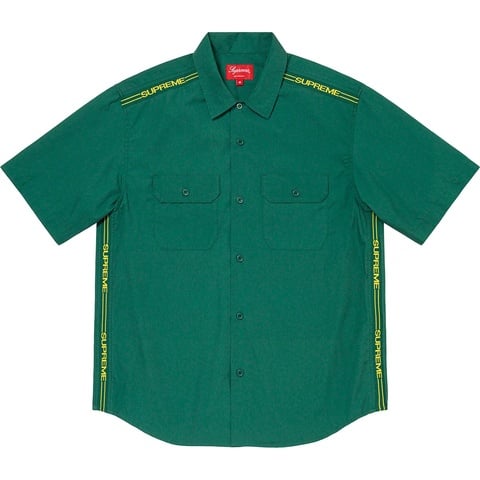 Supreme Logo Rib S/S Work Shirt  - Colorway