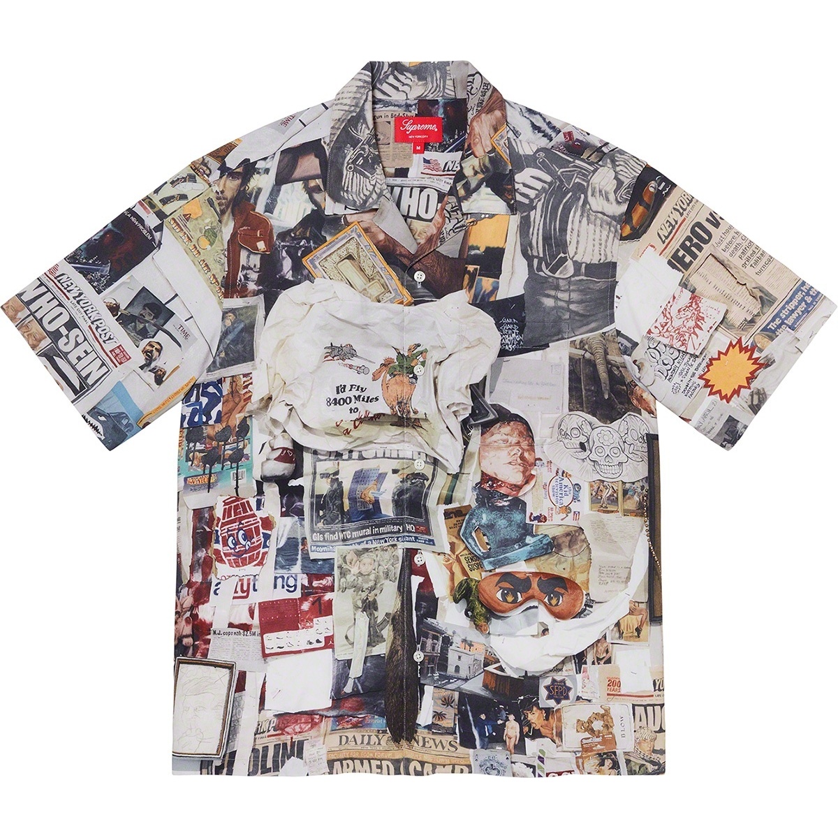 Supreme Dan Colen Dash’s Wall Rayon S/S Shirt (spring/summer 2021) - $148.00