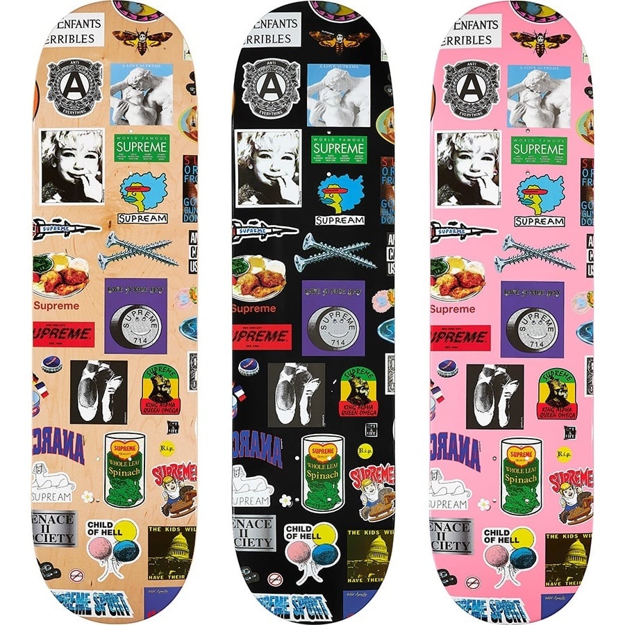 スケートボード Supreme Stickers Skateboard 2021AW Stickers Skateboard - spring/summer 2021 - Supreme