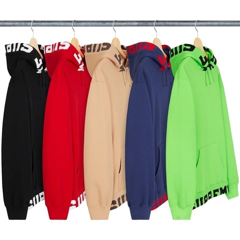 Supreme Cropped Logos Hooded Sweatshirt - $158.00