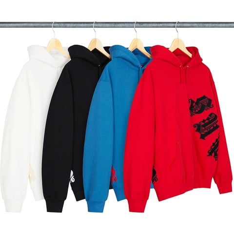 Old English Wrap Hooded Sweatshirt - Supreme