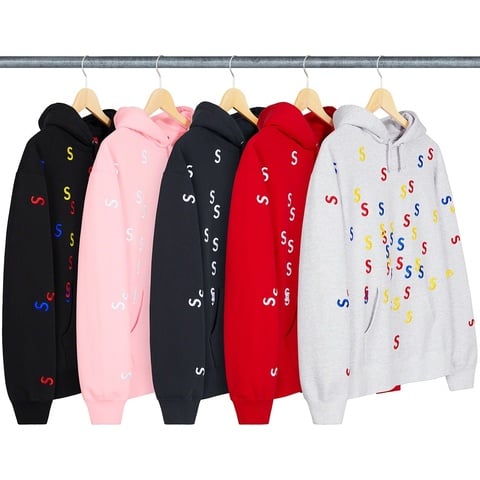 Supreme Embroidered S Hooded Sweatshirt - $158.00
