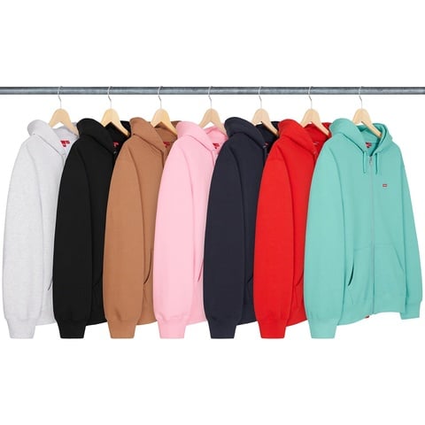 トップス Supreme Small Box Hooded Sweatshirt 23SS Small Box Zip Up Hooded Sweatshirt - Supreme