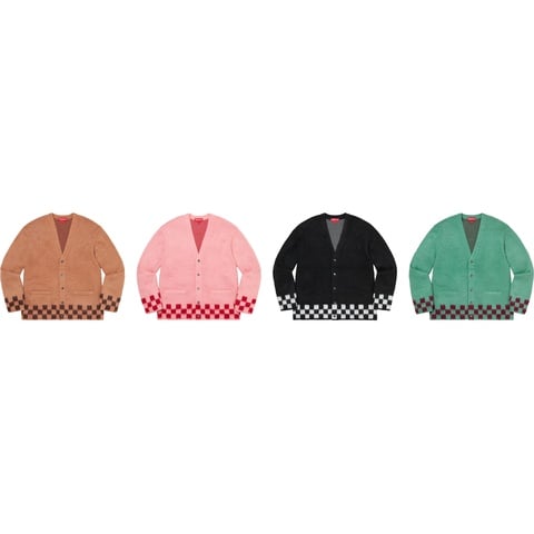 Brushed Checkerboard Cardigan - spring/summer 2021 - Supreme