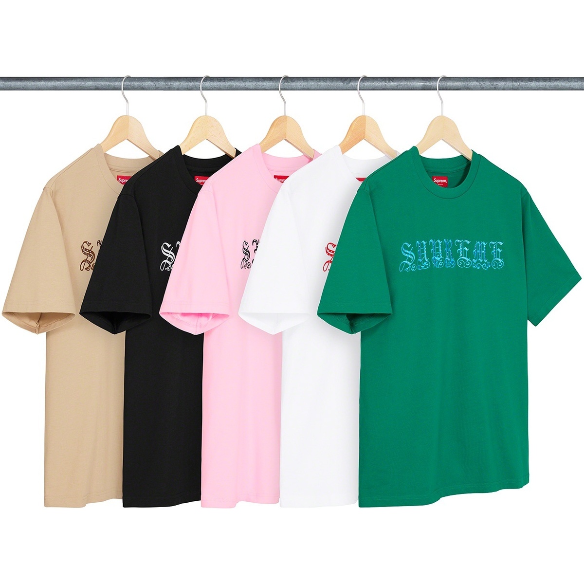 Old English Rhinestone S/S Top - Supreme