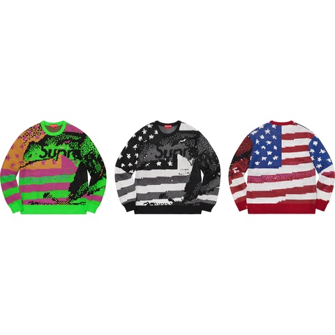 Digital Flag Sweater - spring/summer 2021 - Supreme