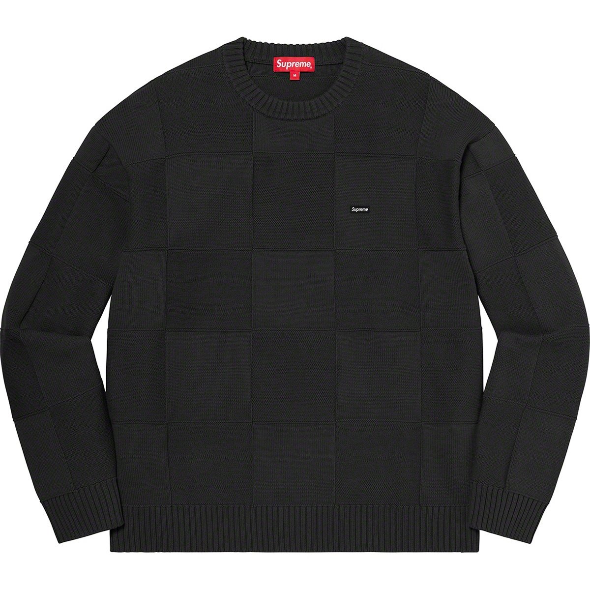 Supreme Tonal Checkerboard Small Box Sweater (SS21) - $138