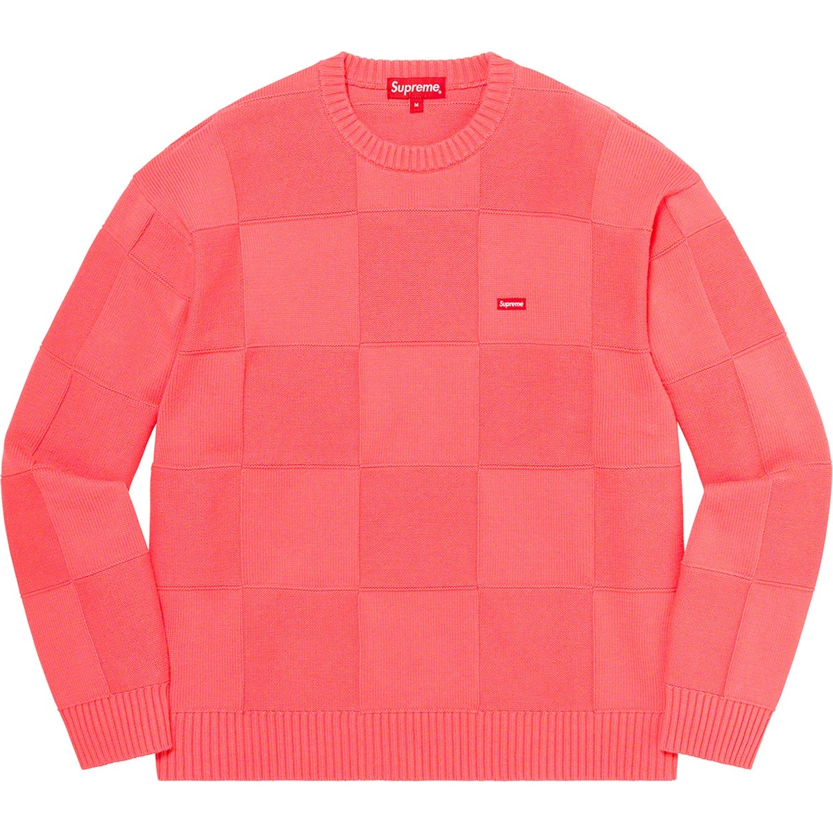 Supreme Tonal Checkerboard Small Box Sweater (SS21) - $138