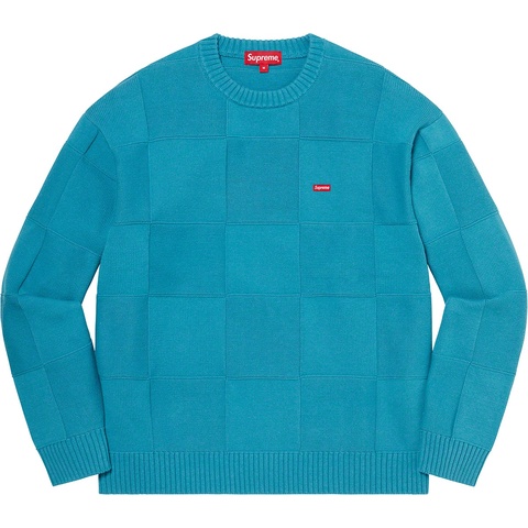 Tonal Checkerboard Small Box Sweater - Supreme Tonal Checkerboard Small Box Sweater - Supreme