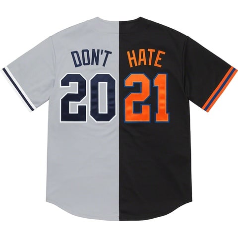 Don't Hate Baseball Jersey - spring/summer 2021 - Supreme