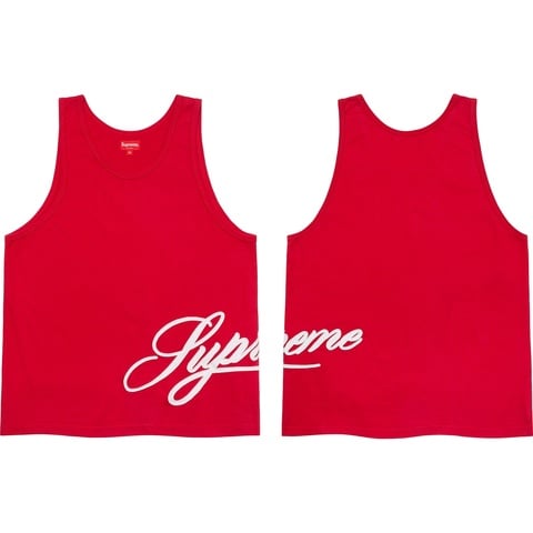Mesh Script Tank Top - spring/summer 2021 - Supreme