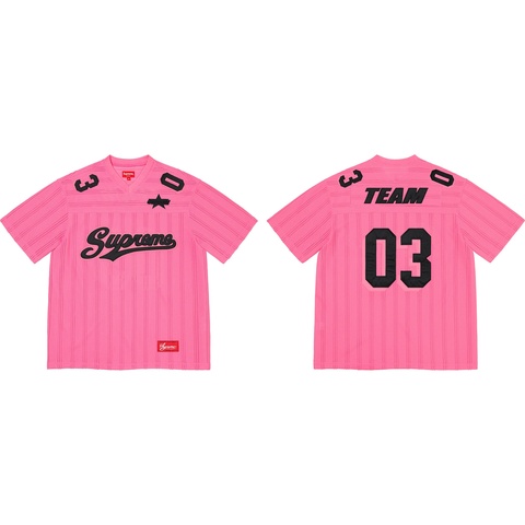 Supreme Mesh Stripe Football Jersey - Colorway