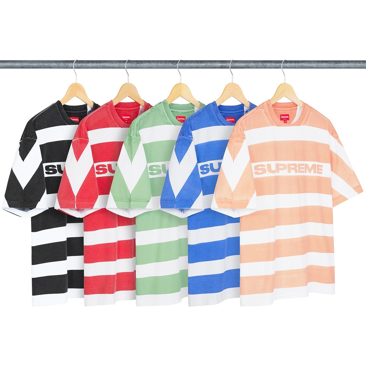 Printed Stripe S/S Top - spring/summer 2021 - Supreme