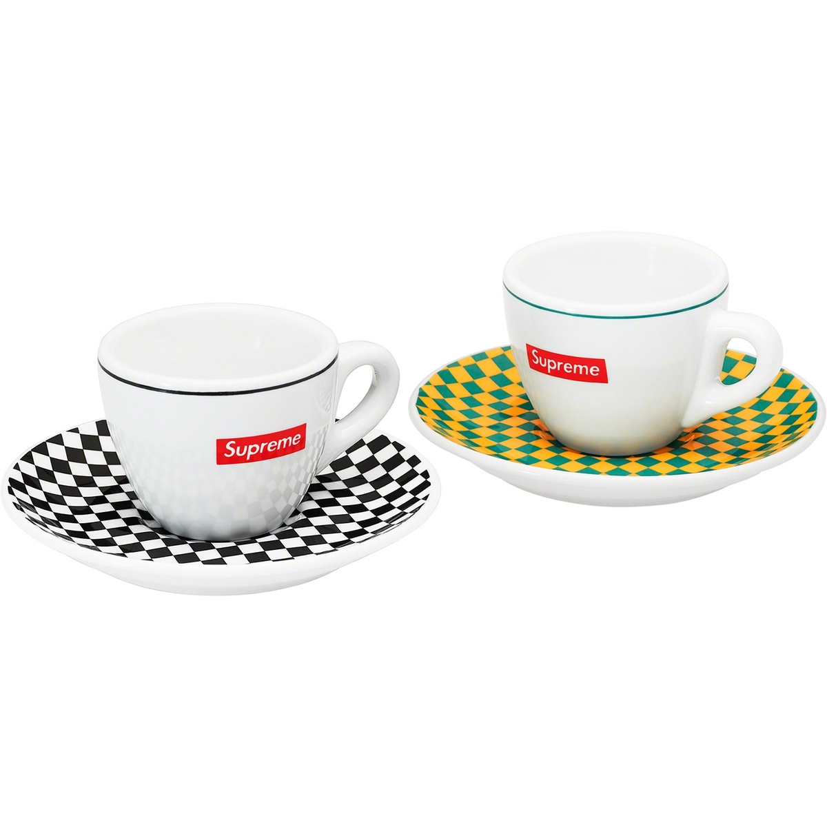 Supreme®/IPA Porcellane Aosta Espresso Set (Set of 2) - Supreme