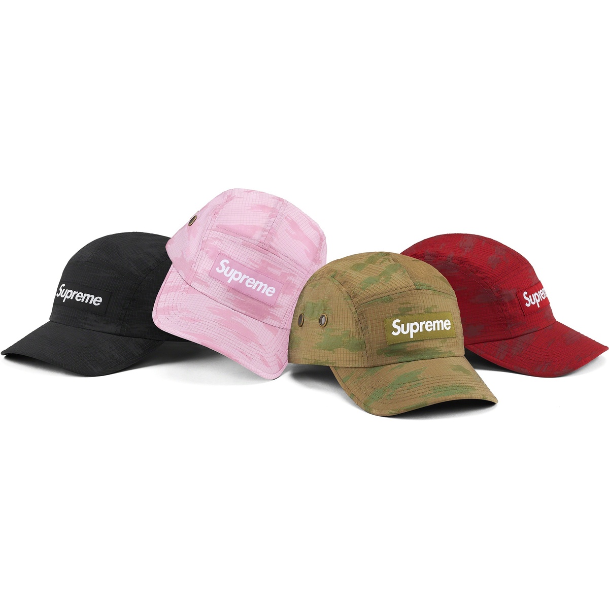 Supreme Broken Camo Camp Cap (spring/summer 2022) - $48.00