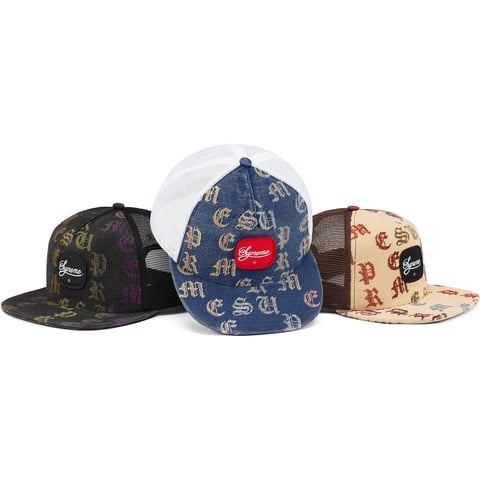 Supreme Gradient Jacquard Denim Mesh Back 5-Panel - $48.00