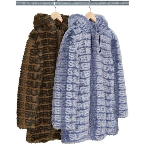 Supreme Faux Fur Hooded Coat - $498.00