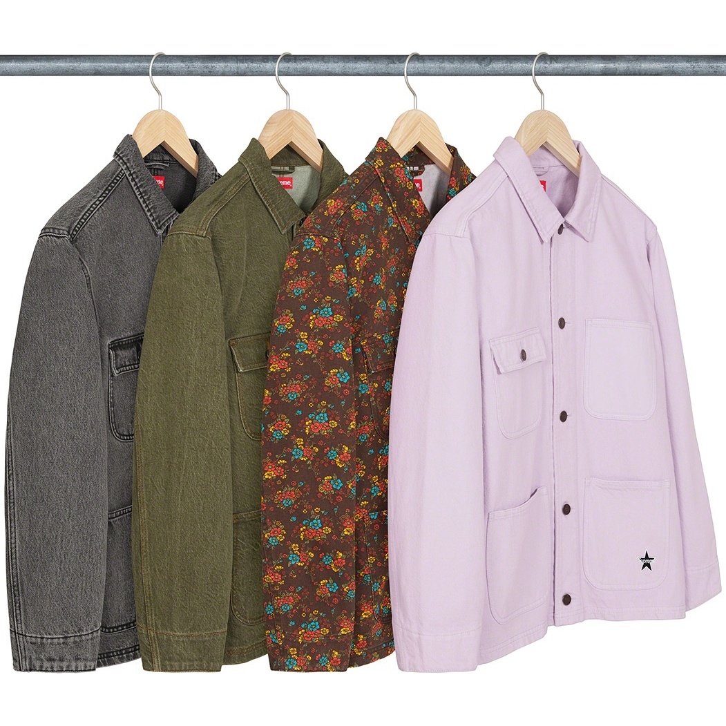 ジャケット・アウター Supreme Denim Chore Coat COLOR / Flowers Denim Chore Coat - spring/summer 2022 - Supreme