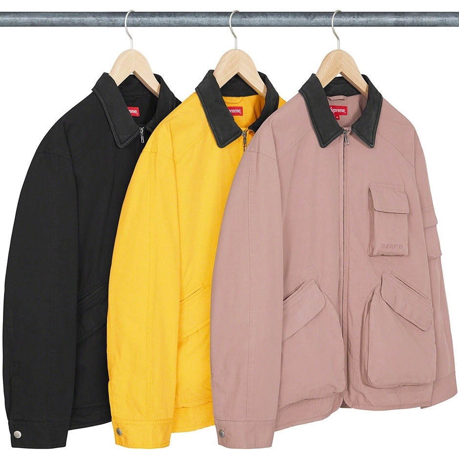 ジャケット・アウター Supreme leather Cotton Utility Jacket ac407b69b3114d8590f52cc289183e