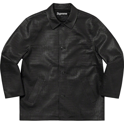 Faux Croc Car Coat - spring/summer 2022 - Supreme