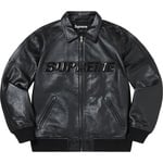Supreme Silver Surfer Leather Varsity Jacket (SS22)