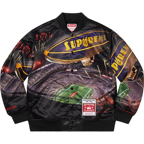 Supreme Supreme®/Mitchell & Ness® Stadium Satin Varsity Jacket - Colorway