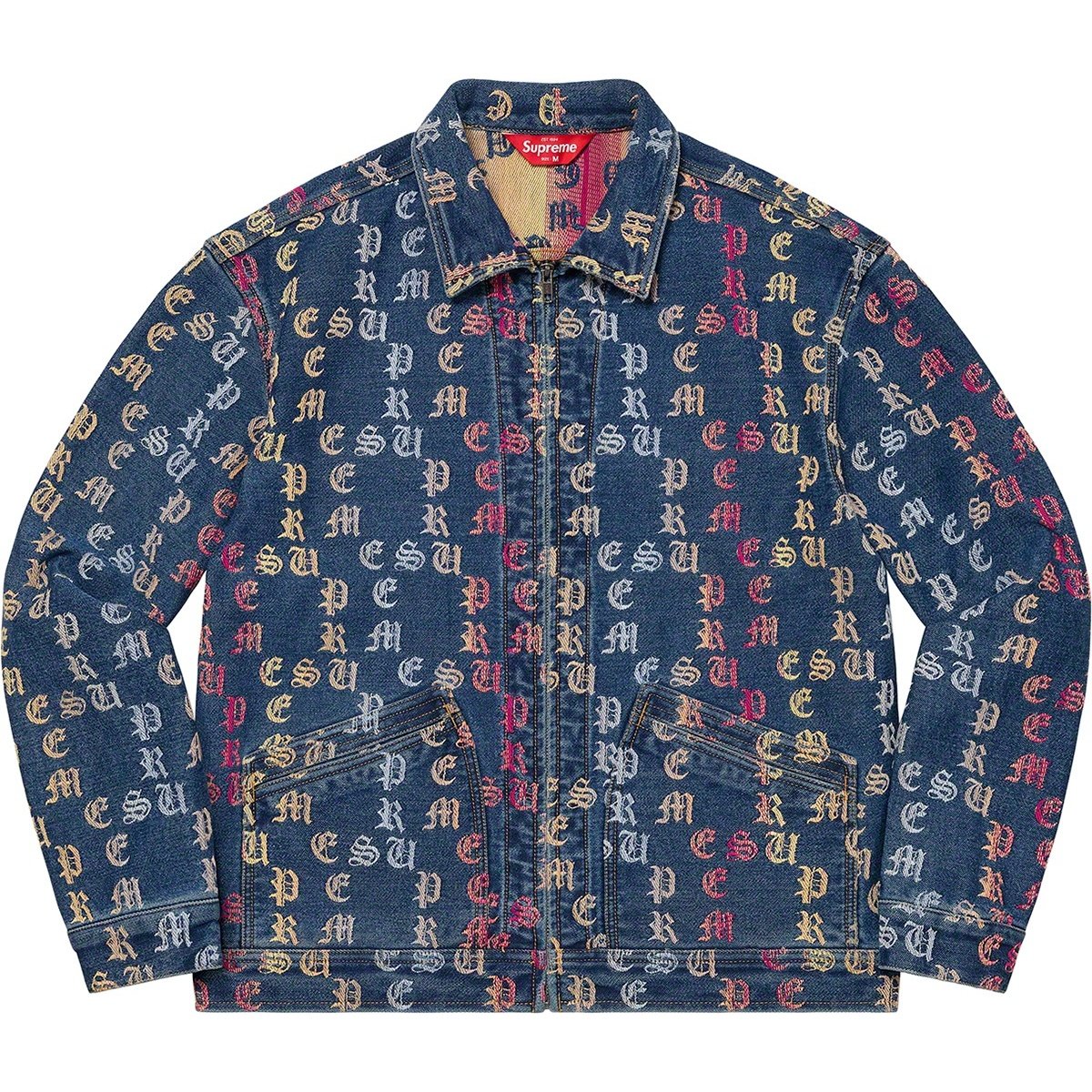Supreme Gradient Jacquard Denim Work Jacket (SS22) - $248