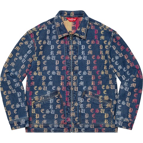Supreme Gradient Jacquard Denim Work Jacket - Colorway