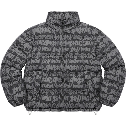 Supreme Fat Tip Jacquard Denim Puffer Jacket - Colorway