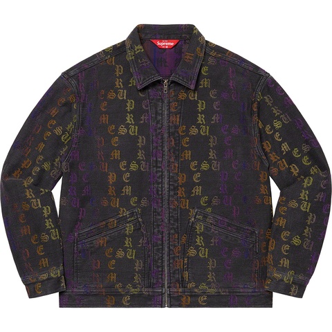 Gradient Jacquard Denim Work Jacket - Supreme