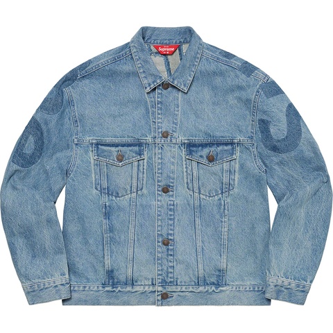 家電 Supreme Inset Logo Denim Trucker Jacket Inset Logo Denim Trucker Jacket - Supreme