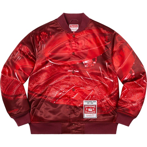 Supreme Supreme®/Mitchell & Ness® Stadium Satin Varsity Jacket - Colorway