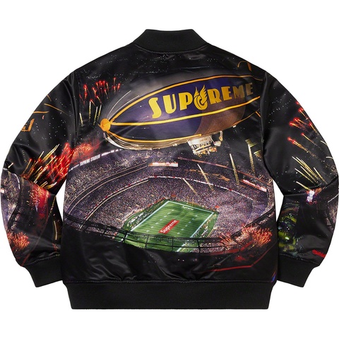 Supreme®/Mitchell & Ness® Stadium Satin Varsity Jacket - Supreme
