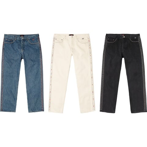 Supreme®/B.B.Simon® Studded Regular Jean - Supreme