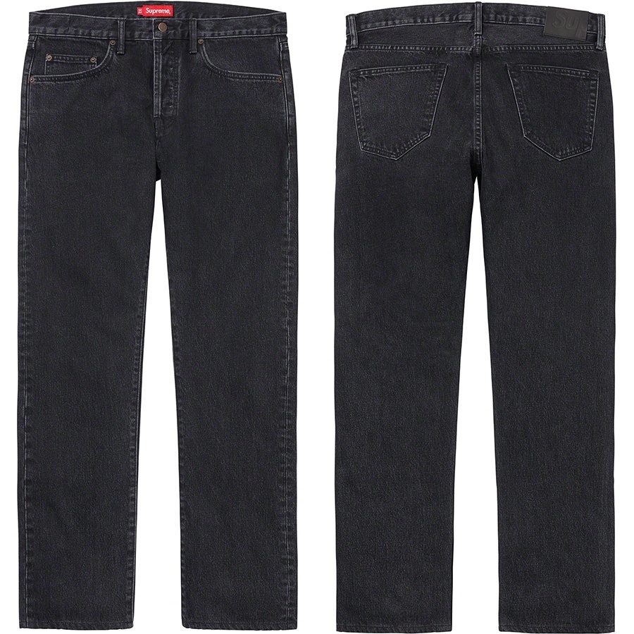 Supreme Stone Washed Black Slim Jean (spring/summer 2022) - $158.00