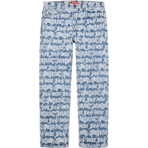 Supreme Fat Tip Jacquard Regular Jean - Colorway
