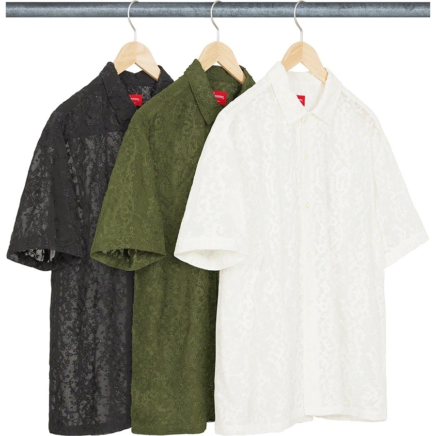 Chainstitch Chiffon S/S Shirt - spring/summer 2022 - Supreme