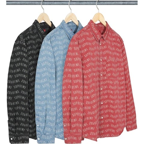 Arc Jacquard Denim Shirt - spring/summer 2022 - Supreme