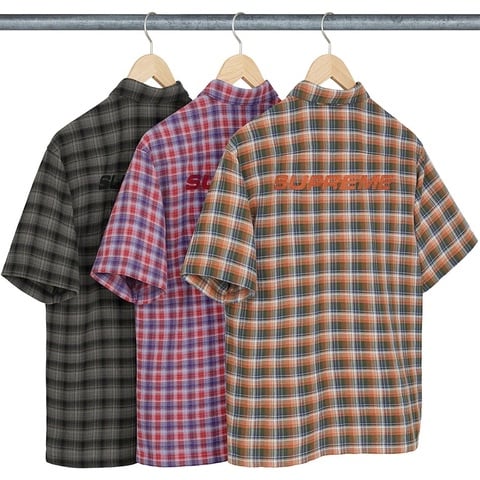 Supreme Plaid S/S Shirt - $128.00