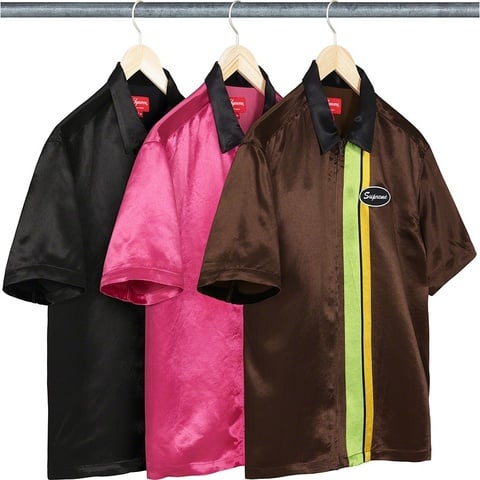 Satin Zip Up S/S Work Shirt - spring/summer 2022 - Supreme