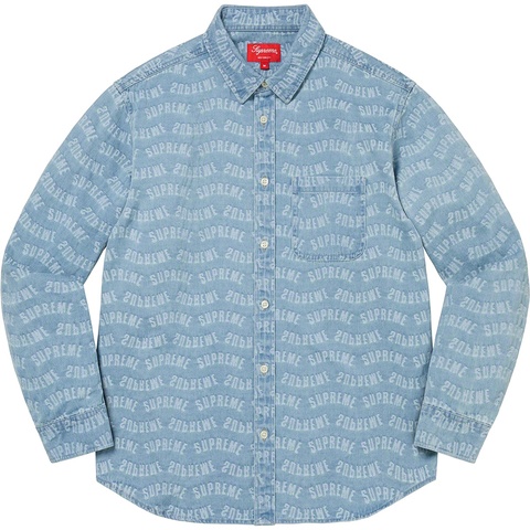 トップス Supreme Arc Jacquard Denim Shirt Blue Arc Jacquard Denim Shirt - spring/summer 2022 - Supreme