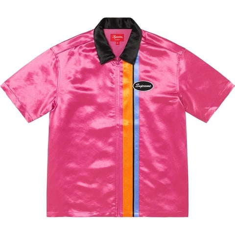 Satin Zip Up S/S Work Shirt - spring/summer 2022 - Supreme