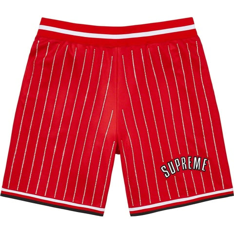 Rhinestone Stripe Basketball Short - Supreme