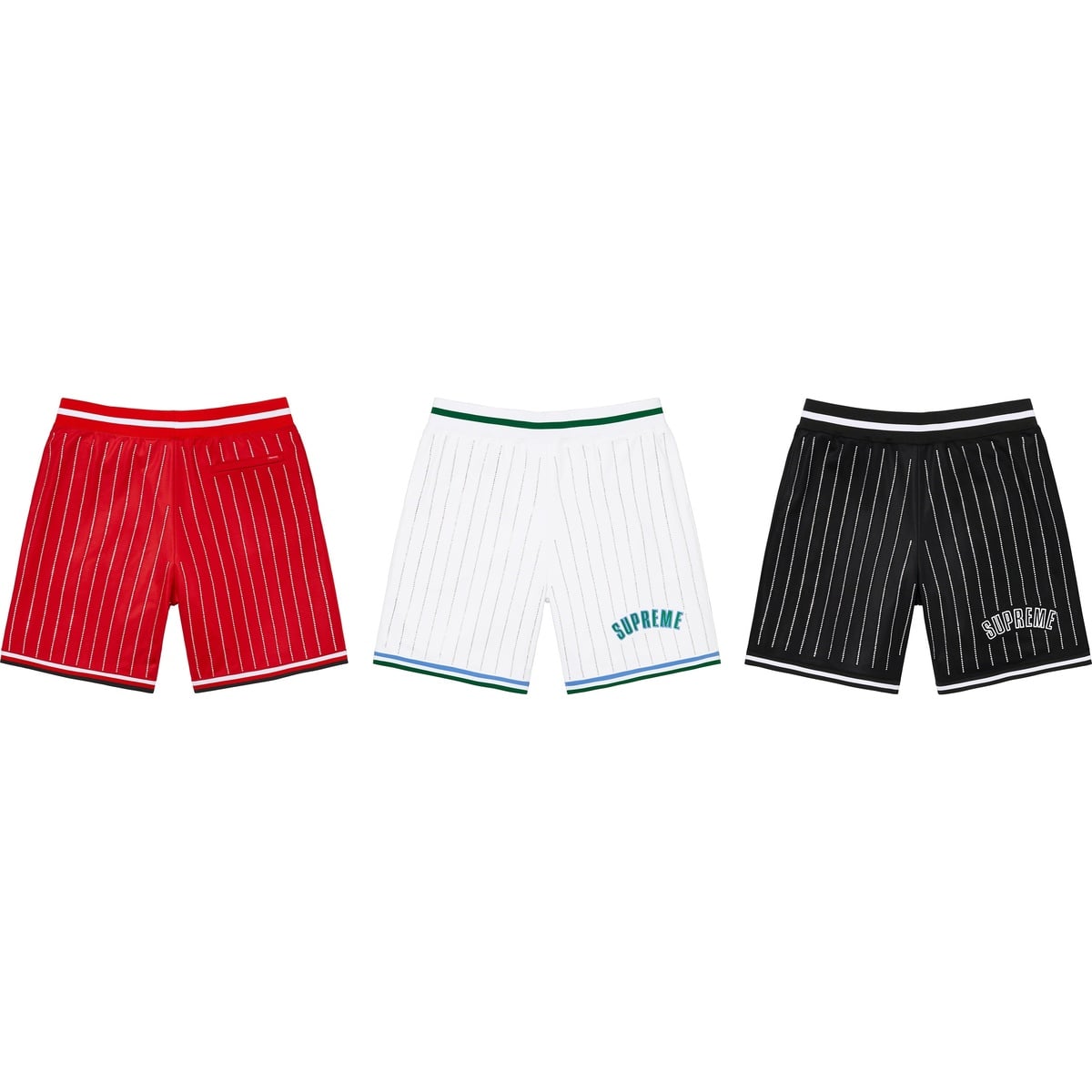 Rhinestone Stripe Basketball Short - SupremeCommunity