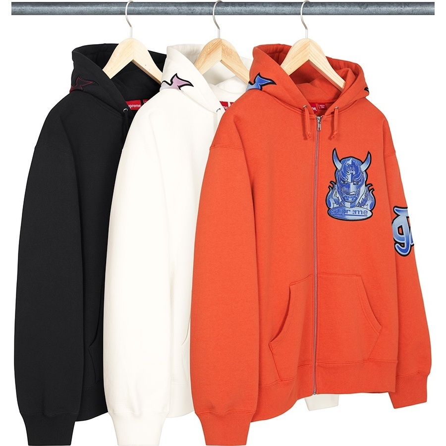 Demon Zip Up Hooded Sweatshirt - Supreme Demon Zip Up Hooded Sweatshirt - Supreme
